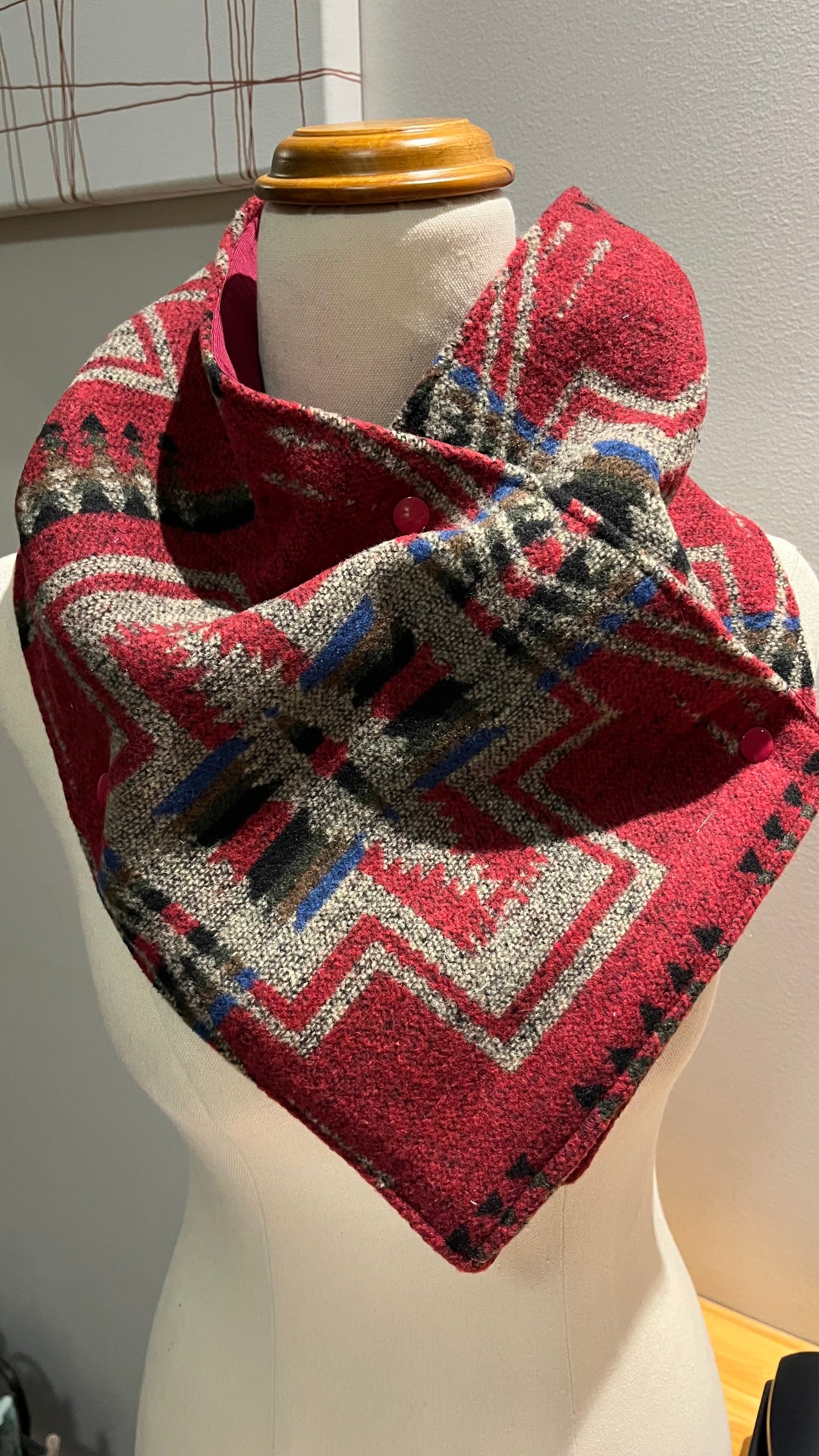 Pink Cross Winter Cowl