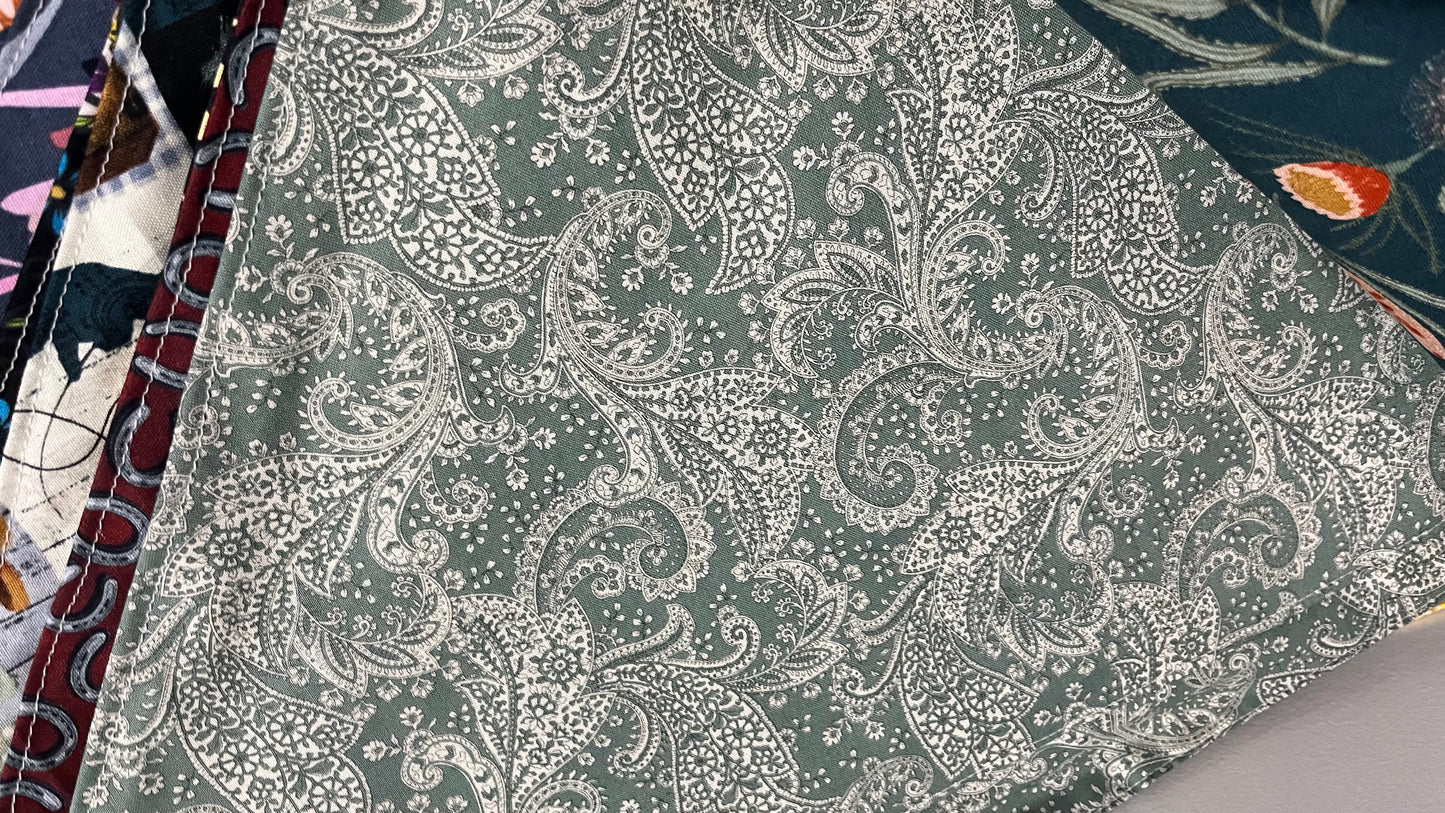 Olive Green Paisley Cooling Bandana