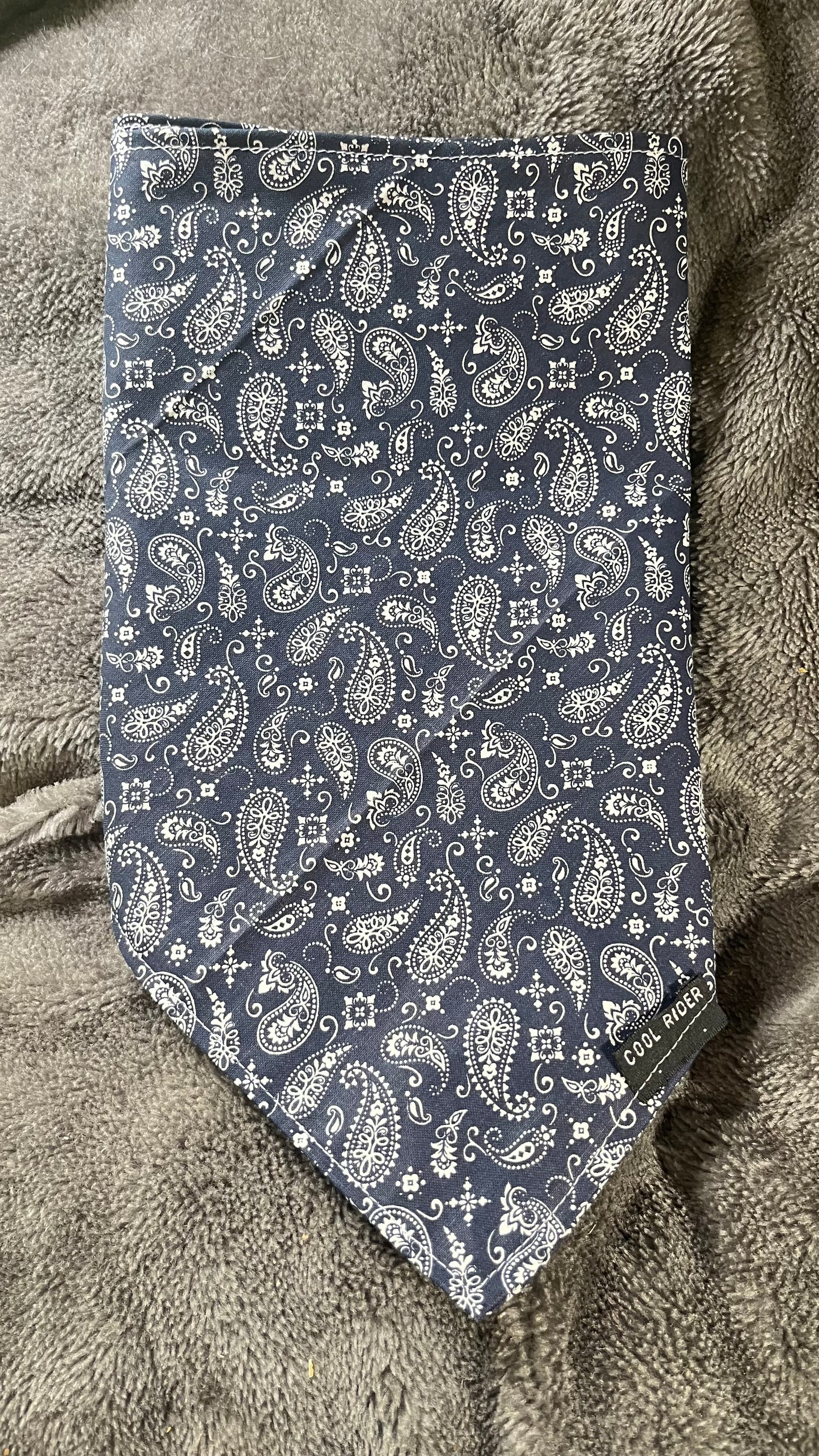 Navy Paisley Cooling Bandana