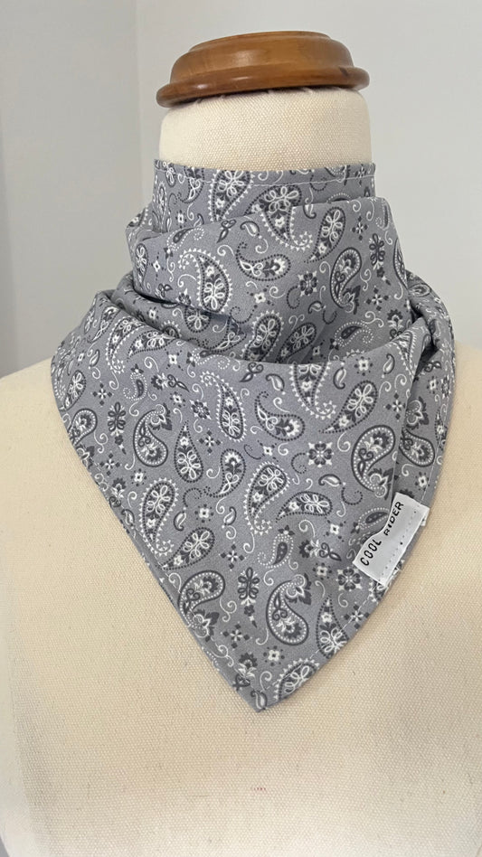 Silver Paisley Cooling Bandana