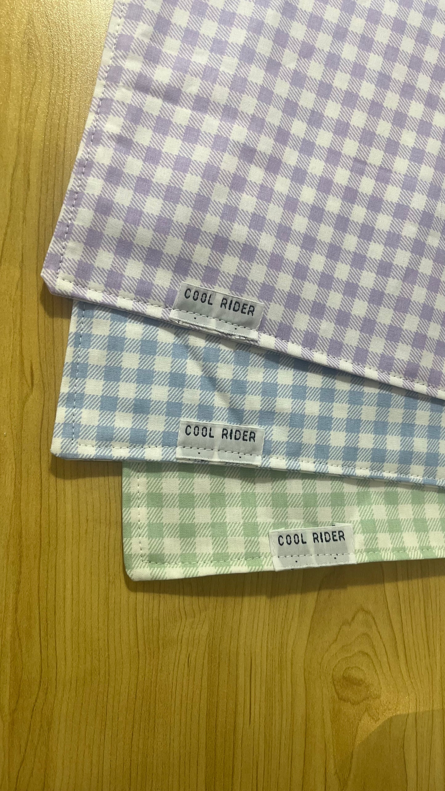 Lilac Gingham Cooling Bandana