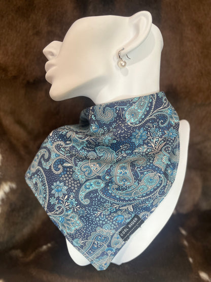 Paisley Blues Cooling Bandana