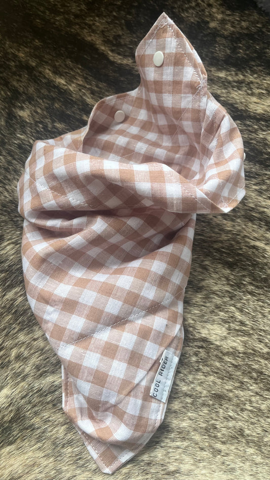 Dusty Gingham Cooling Bandana