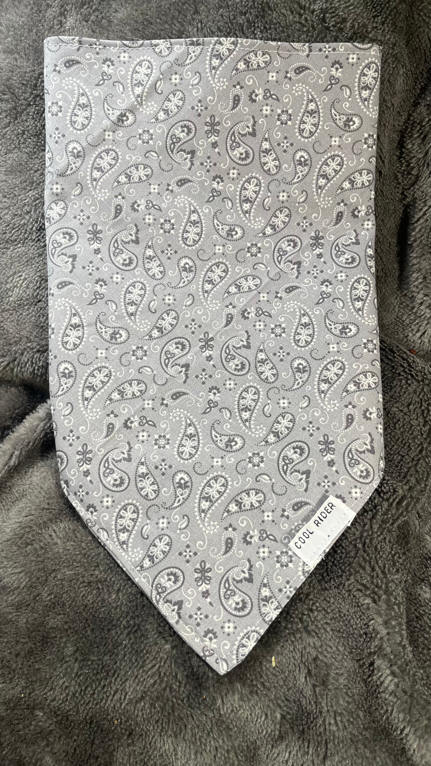 Silver Paisley Cooling Bandana