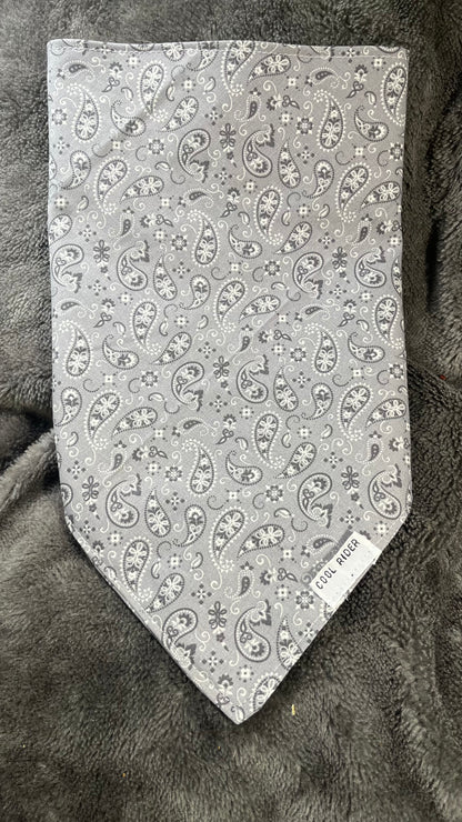 Silver Paisley Cooling Bandana