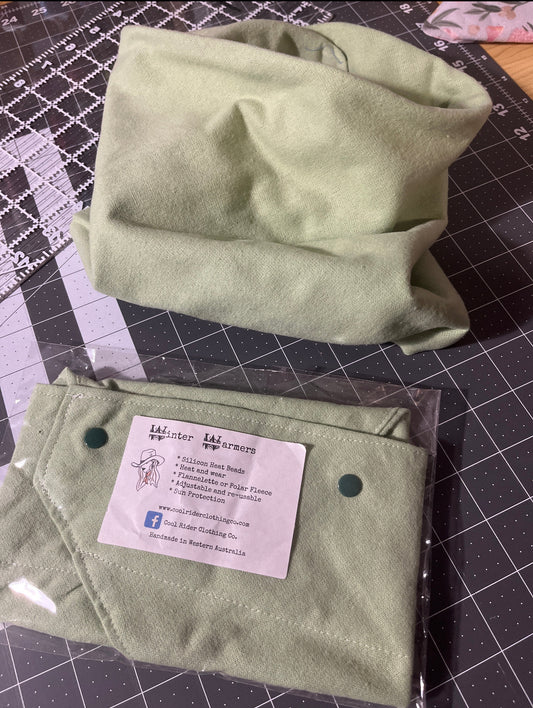 Avocado Green Winter Warmer - Flannelette (without heat beads)