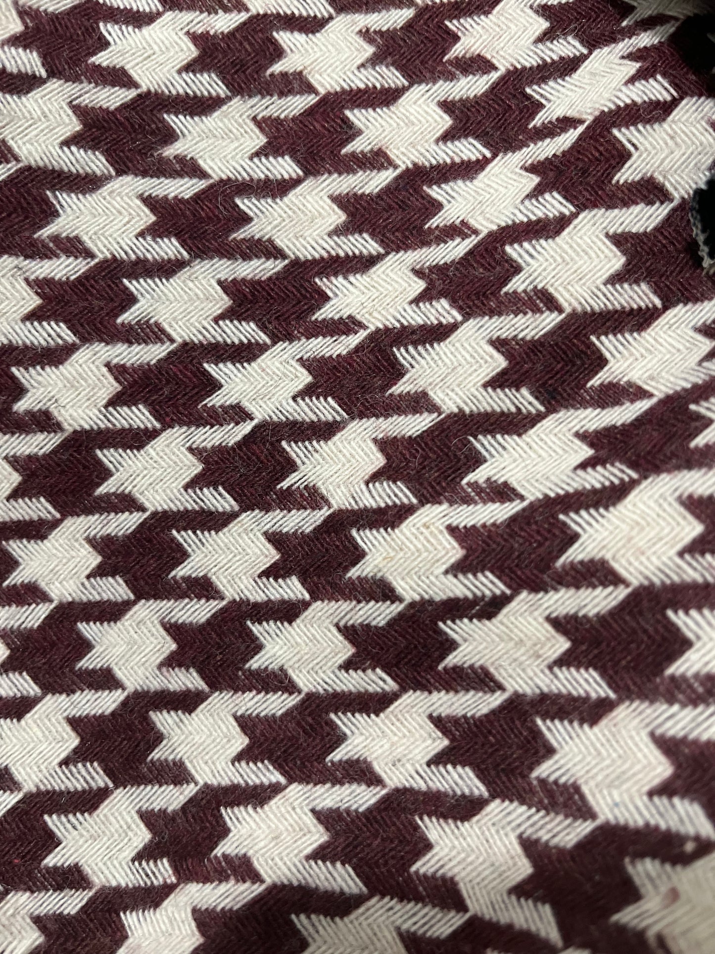 Chocolate Houndstooth Winter Cowl