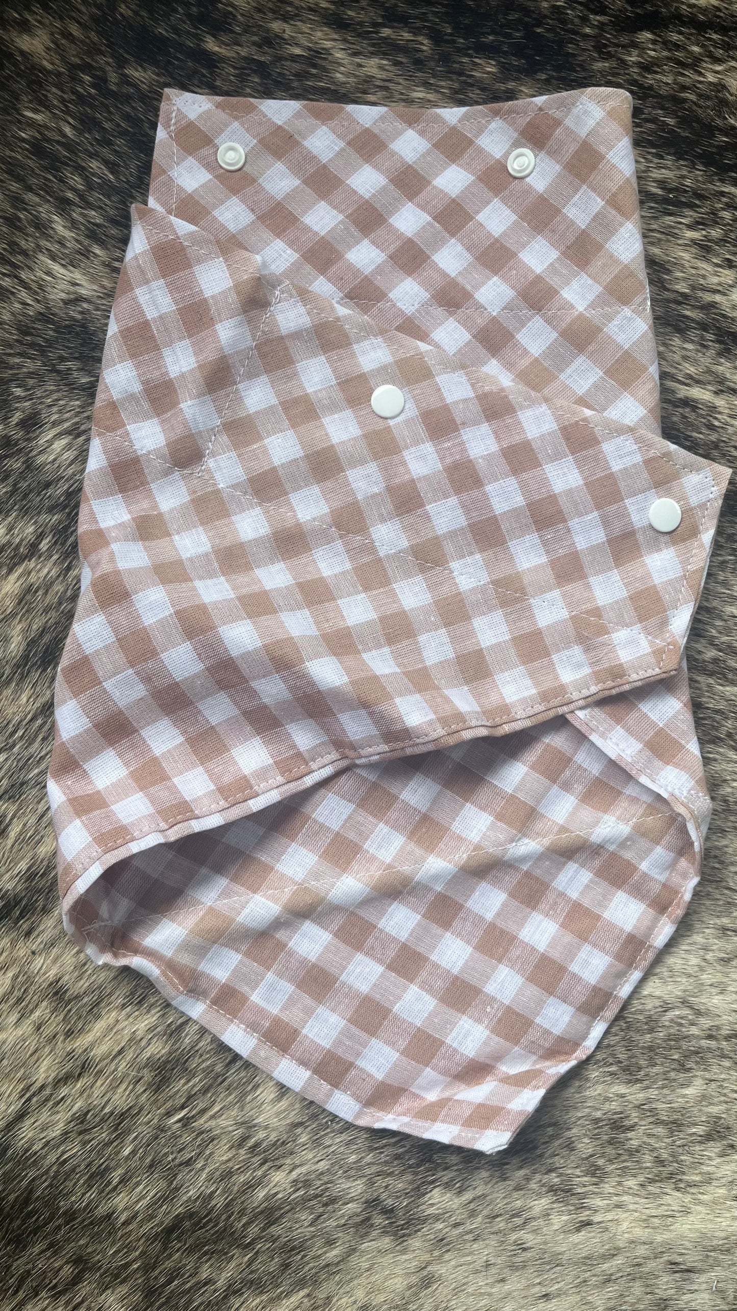 Dusty Gingham Cooling Bandana