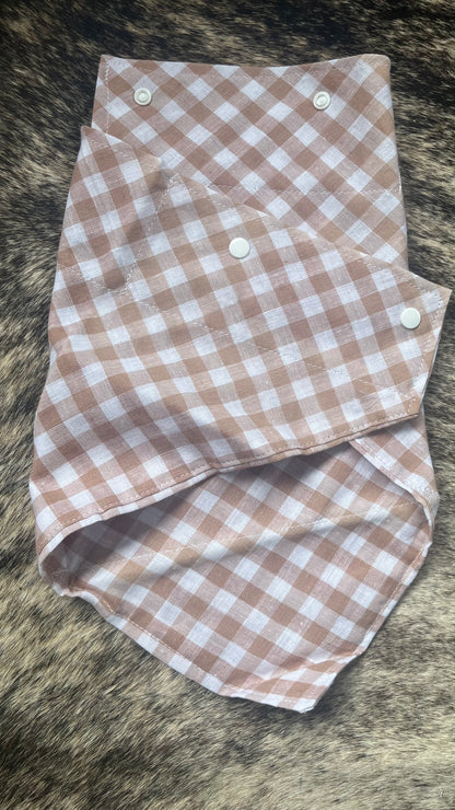 Dusty Gingham Cooling Bandana